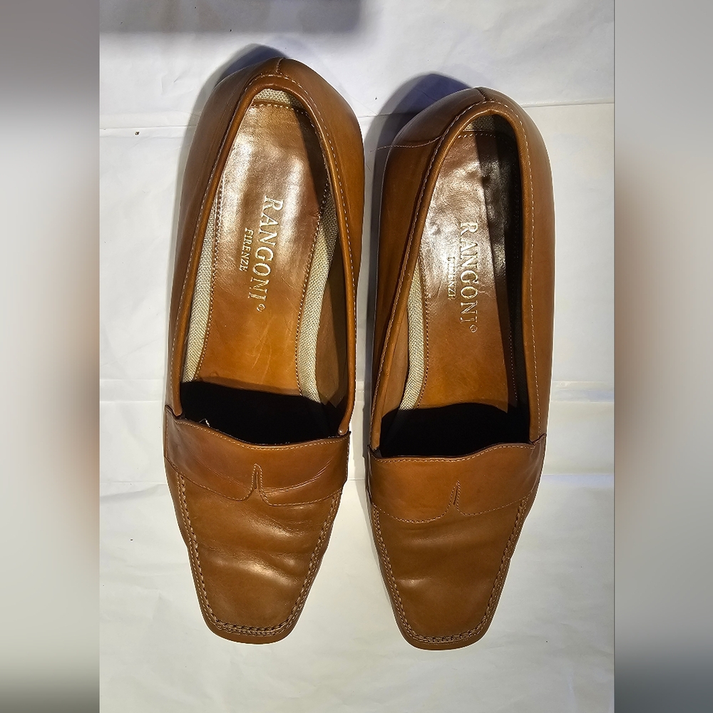 Women's Rangoni Firenze Made In Italy Leather Loafers Size 7.5 - Picture 11 of 11